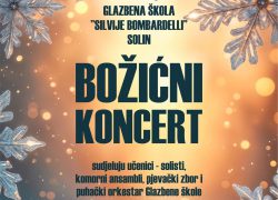 BOŽIĆNI KONCERT UČENIKA GLAZBENE ŠKOLE “SILVIJE BOMBARDELLI” SOLIN