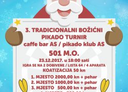 Caffe bar AS organizira 3. Božićni pikado turnir