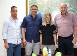 Gradonačelnik Ninčević upriličio prijem za Anu Viktoriju Puljiz i trenera Dragana Crnova
