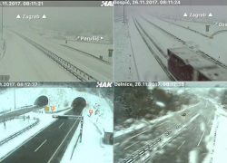 VOZAČI OPREZ Snijeg pada u Lici i Gorskom kotaru, mnoge ceste su zatvorene za promet