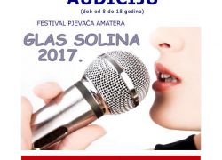 AUDICIJA za 9.Dječji festival “GLAS SOLINA 2017!”