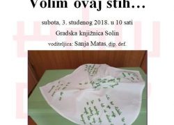 Kreativna radionica GK Solin: Volim ovaj stih…